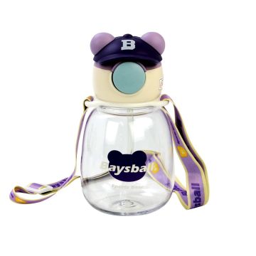 Water Bottle Baseball Designs - Purple  650 ML