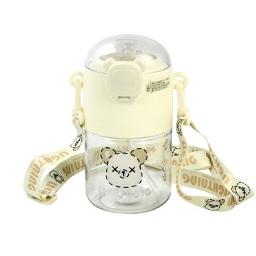 Water Bottle Round Designs - White 650 ML