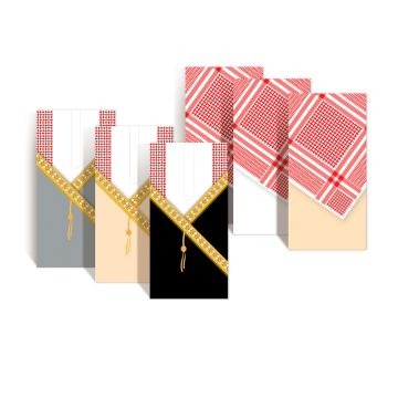 Al Fakhama Set of 6 Eid Greeting Envelope - Qitra Design 