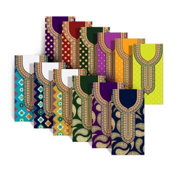 Al Fakhama Set of 10 Eid Greeting Envelope - Jalabiya Design 