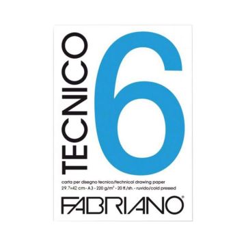 Fabriano Drawing Pad Cold Pressed 220g Tecnico A3 - 09729742
