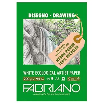 White Ecological Artist Paper Fabriano A3 - 22529742
