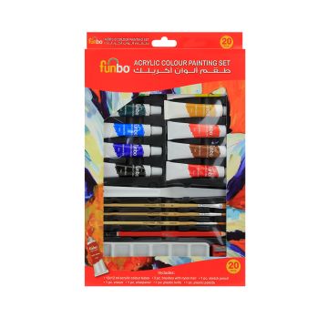 Acrylic Colour Painting Set of 20pc - Funbo