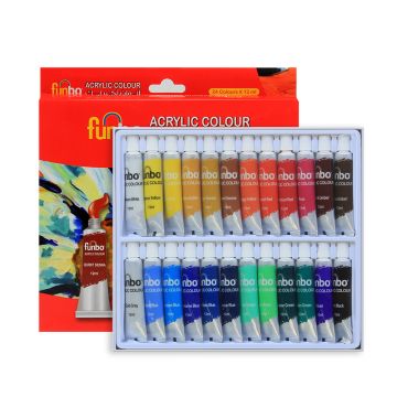 Acrylic Colour Set of 24x12ml - Funbo