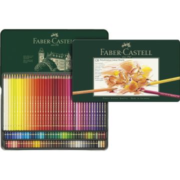 Polychromos colour pencil, tin of 120 Faber Castell