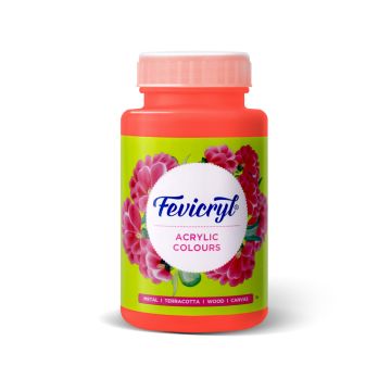 Acrylic Colors 500ml Neon Orange-17 - Fevicryl