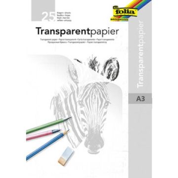 Transparent Block 80gsm DIN A3 Folia - 8050/25