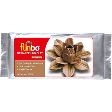 Funbo Air Hardening Clay 1000 grams (Terracota)