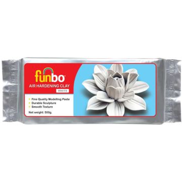 Funbo Air Hardening Clay 500 grams (White)