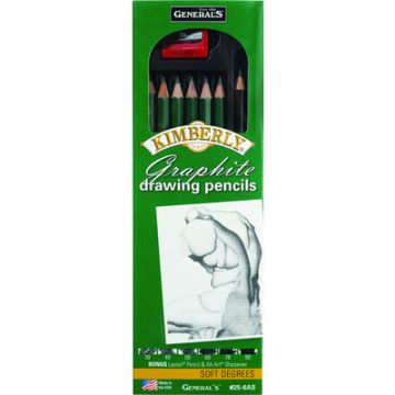 Kimberly Graphite Pencil Sets,
6-Pencil Set - Soft