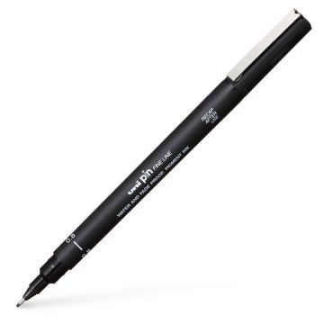 Uni Pin 0.8mm Fineliner Pen Black - UniBall