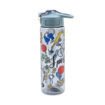 Water Bottle W989 Transparent Grey