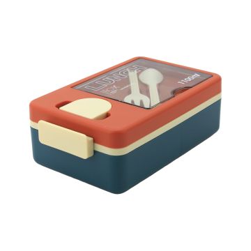Lunch Box MN929-1100ml Orange & Blue