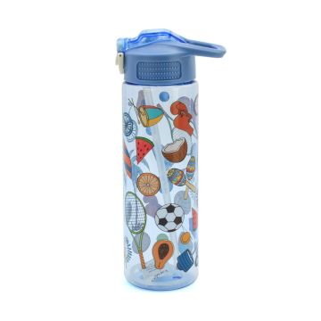 Water Bottle W989 Transparent Blue
