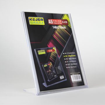 Sign holder L-Shape A5 (148x210mm) K-470 KEJEA