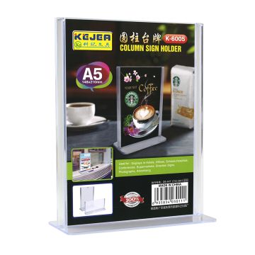 Name card stand 148x210mm A5 K-6005 KEJEA