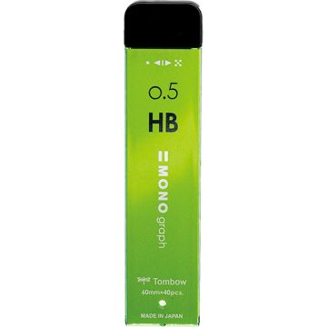 Spare Lead, "MONO GRAPH", 40 leads/tube, 0.5mm HB Lime