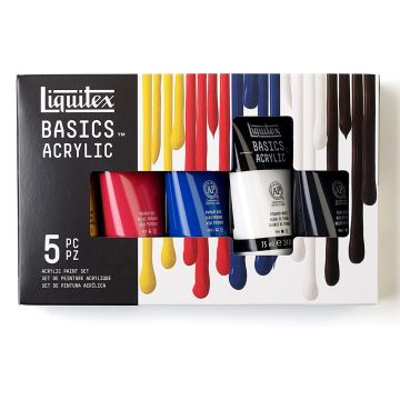 Liquitex Basics Acrylic Set - 5x75ml