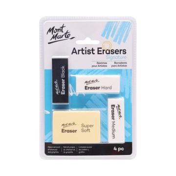 Mont Marte Artists Eraser Pack 4pc
