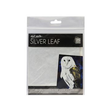 Mont Marte Imitation Silver Leaf 14x14cm 25 sheets