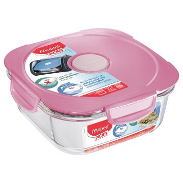 Maped Picnik Adult Lunch Box Glass Tender Rose 870501