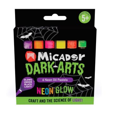 Neon Glow Oil Pastels,
6-Color Set - Micador Dark Arts