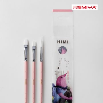 Miya Himi Little Bird  Brushes Set of 3 - Pink