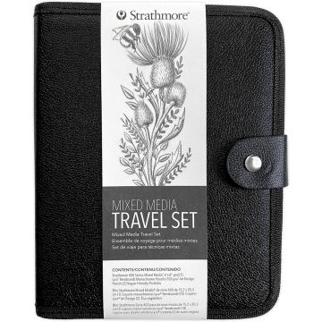 Strathmore Mixed Media Travel Set with Lyra Pencils and Portfolio