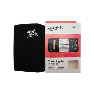 Mont Marte Sketching Set in Soft Case 18pc