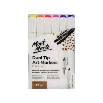 Mont Marte Premium Dual Tip Art Markers 12pc
