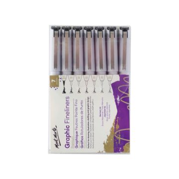 Mont Marte Graphic Fineliners Set 7pc