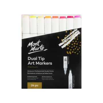 Mont Marte Premium Dual Tip Art Markers 24pc