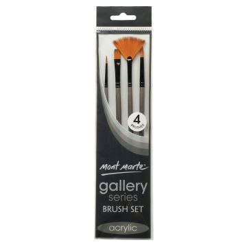 Mont Marte Gallery Series Brush Set Acrylic 4pc - 10