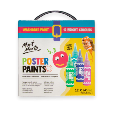 Mont Marte Poster Paint Set 12pc x 60ml