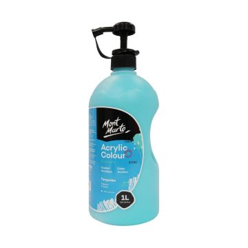 Mont Marte Studio Acrylic 1 Litre - Turquoise