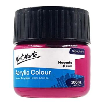 Mont Marte Acrylic Colour Paint 100ml - Magenta