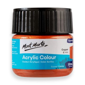 Mont Marte Acrylic Colour Paint 100ml - Copper