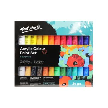 Mont Marte Signature Acrylic Paint Set 24pce x 36ml