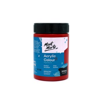 Mont Marte Signature Acrylic Colour 300ml Brilliant Red