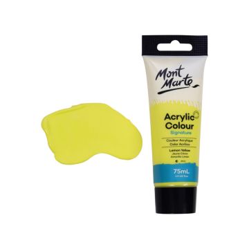 Mont Marte Studio Acrylic Paint 75ml - Lemon Yellow