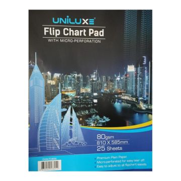 Flip Chart Pad 810x585mm - Uniluxe EX-26-FC8025