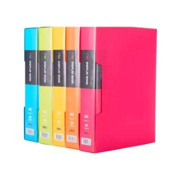 Display Book A4 80 Pocket Asst. Colour Deli - 5036