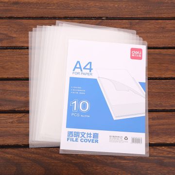 File Folder Plastic A4 Clear