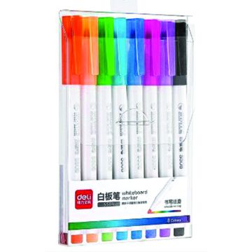White Board Marker Bullet Tip Set of 8 Deli - S504