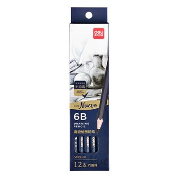 Sketching Pencil 6pc Deli S999 - 6B