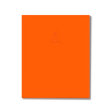 Single Line Book Orange 10x8" 100/S Dark PVC Falcon