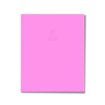 Single Line Book Pink 10x8" 100/S Dark PVC Falcon