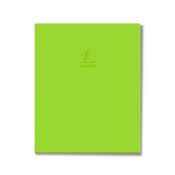 Single Line Book Green 10x8" 100/S Dark PVC Falcon