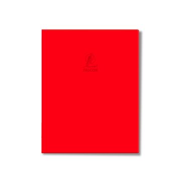 Single Line Book Red 9x7" 100/S Dark PVC Falcon