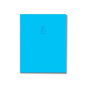 Single Line Book Light Blue 9x7" 100/S Dark Pvc Falcon